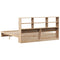 vidaXL Bookcase Bed without Mattress 180x200cm Super King Solid Wood Pine