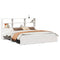 vidaXL Bookcase Bed without Mattress White 180x200cm Super King Solid Wood Pine