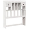 vidaXL Bookcase Bed without Mattress White 75x190cm Small Single Solid Wood Pine