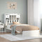 vidaXL Bookcase Bed without Mattress White 75x190cm Small Single Solid Wood Pine