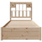 vidaXL Bookcase Bed without Mattress 90x190cm Single Solid Wood Pine