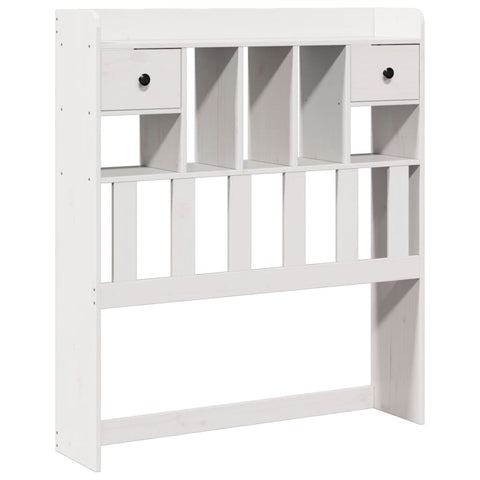 vidaXL Bookcase Bed without Mattress White 90x190cm Single Solid Wood Pine