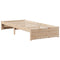 vidaXL Bookcase Bed without Mattress 90x200cm Solid Wood Pine