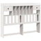 vidaXL Bookcase Bed without Mattress White 140x200cm Solid Wood Pine