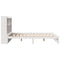 vidaXL Bookcase Bed without Mattress White 140x200cm Solid Wood Pine