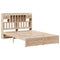 vidaXL Bookcase Bed without Mattress 150x200cm King Size Solid Wood Pine
