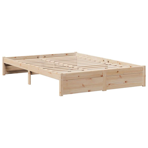 vidaXL Bookcase Bed without Mattress 150x200cm King Size Solid Wood Pine