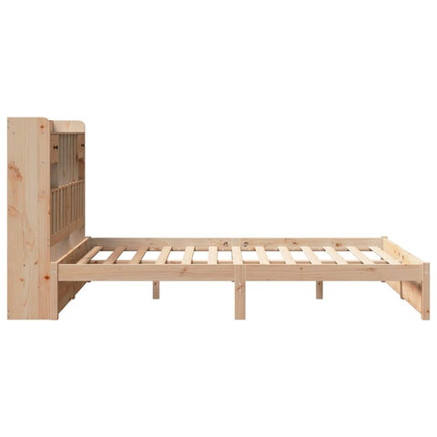 vidaXL Bookcase Bed without Mattress 150x200cm King Size Solid Wood Pine