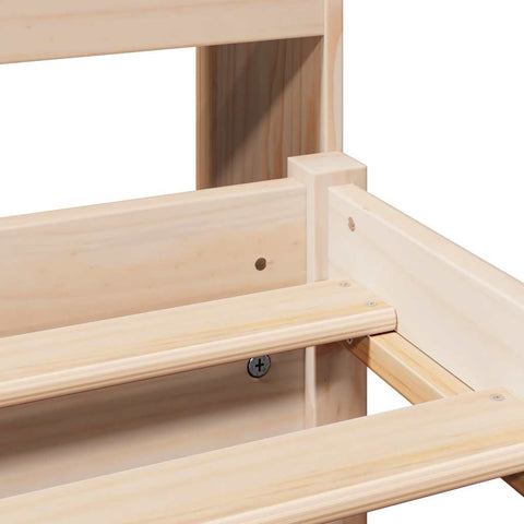 vidaXL Bookcase Bed without Mattress 150x200cm King Size Solid Wood Pine