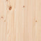 vidaXL Bookcase Bed without Mattress 150x200cm King Size Solid Wood Pine