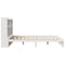 vidaXL Bookcase Bed without Mattress White 160x200cm Solid Wood Pine