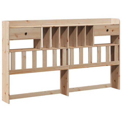 vidaXL Bookcase Bed without Mattress 180x200cm Super King Solid Wood Pine