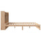 vidaXL Bookcase Bed without Mattress 180x200cm Super King Solid Wood Pine