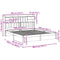 vidaXL Bookcase Bed without Mattress 180x200cm Super King Solid Wood Pine