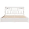 vidaXL Bookcase Bed without Mattress White 180x200cm Super King Solid Wood Pine