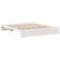vidaXL Bookcase Bed without Mattress White 180x200cm Super King Solid Wood Pine