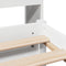 vidaXL Bookcase Bed without Mattress White 180x200cm Super King Solid Wood Pine