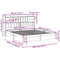 vidaXL Bookcase Bed without Mattress White 180x200cm Super King Solid Wood Pine
