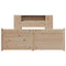 vidaXL Bookcase Bed without Mattress 120x190cm Small Double Solid Wood Pine