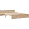 vidaXL Bookcase Bed without Mattress 135x190cm Double Solid Wood Pine