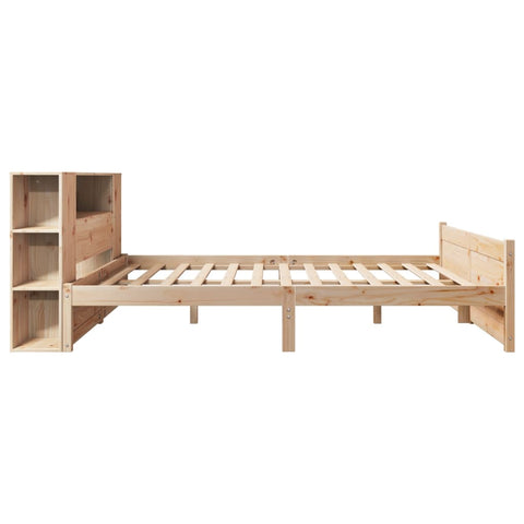 vidaXL Bookcase Bed without Mattress 140x190cm Solid Wood Pine