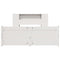vidaXL Bookcase Bed without Mattress White 140x190cm Solid Wood Pine