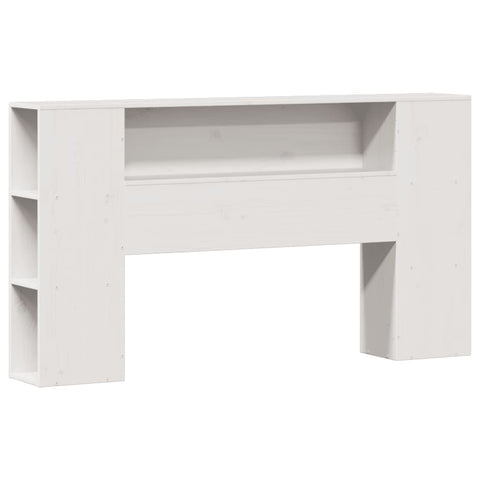 vidaXL Bookcase Bed without Mattress White 140x190cm Solid Wood Pine