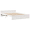 vidaXL Bookcase Bed without Mattress White 140x190cm Solid Wood Pine