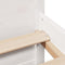 vidaXL Bookcase Bed without Mattress White 140x190cm Solid Wood Pine