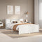 vidaXL Bookcase Bed without Mattress White 140x190cm Solid Wood Pine