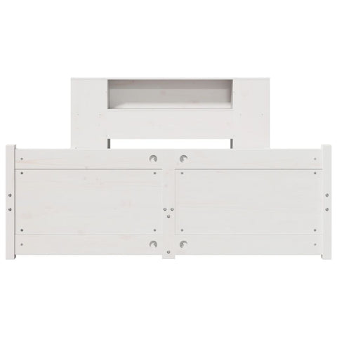 vidaXL Bookcase Bed without Mattress White 120x200cm Solid Wood Pine
