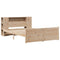 vidaXL Bookcase Bed without Mattress 150x200cm King Size Solid Wood Pine