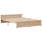 vidaXL Bookcase Bed without Mattress 150x200cm King Size Solid Wood Pine