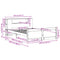 vidaXL Bookcase Bed without Mattress 150x200cm King Size Solid Wood Pine