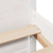 vidaXL Bookcase Bed without Mattress White 150x200cm King Size Solid Wood Pine