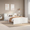 vidaXL Bookcase Bed without Mattress White 150x200cm King Size Solid Wood Pine