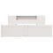 vidaXL Bookcase Bed without Mattress White 180x200cm Super King Solid Wood Pine