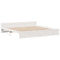 vidaXL Bookcase Bed without Mattress White 180x200cm Super King Solid Wood Pine