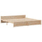 vidaXL Bookcase Bed without Mattress 200x200cm Solid Wood Pine
