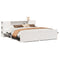 vidaXL Bookcase Bed without Mattress White 200x200cm Solid Wood Pine