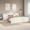 vidaXL Bookcase Bed without Mattress White 200x200cm Solid Wood Pine