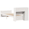 vidaXL Bookcase Bed without Mattress White 90x190cm Single Solid Wood Pine