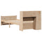 vidaXL Bookcase Bed without Mattress 90x200cm Solid Wood Pine