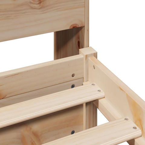vidaXL Bookcase Bed without Mattress 90x200cm Solid Wood Pine