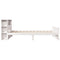 vidaXL Bookcase Bed without Mattress White 90x200cm Solid Wood Pine