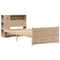 vidaXL Bookcase Bed without Mattress 100x200cm Solid Wood Pine