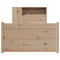 vidaXL Bookcase Bed without Mattress 100x200cm Solid Wood Pine