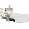 vidaXL Bookcase Bed without Mattress White 100x200cm Solid Wood Pine