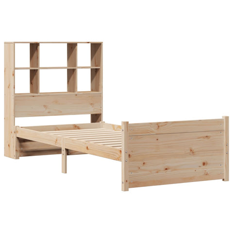 vidaXL Bookcase Bed without Mattress 90x190cm Single Solid Wood Pine