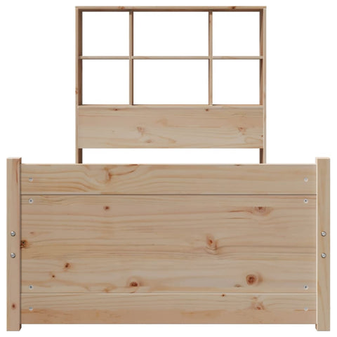 vidaXL Bookcase Bed without Mattress 90x190cm Single Solid Wood Pine